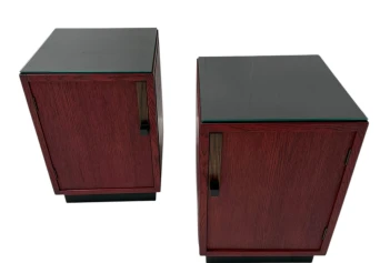 Two Art Deco Modernist Nightstands by A.H. Jansen for L.O.V. Oosterbeek, 1920s
